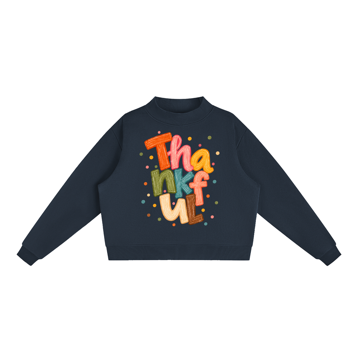 ORVAYNE Thankful Essential Fleece Crew Sweatshirt