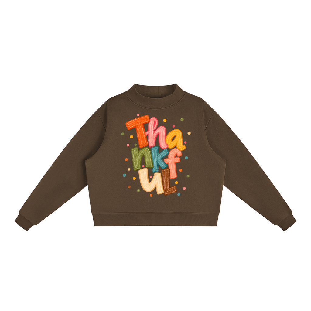 ORVAYNE Thankful Essential Fleece Crew Sweatshirt