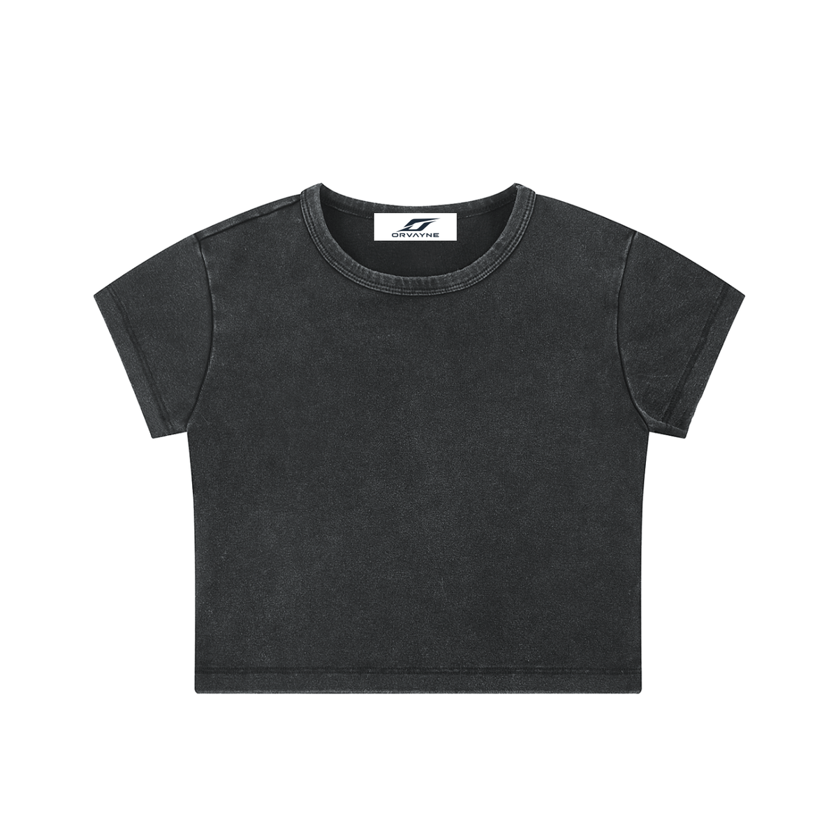 ORVAYNE Snow-Washed Essential Crop Top