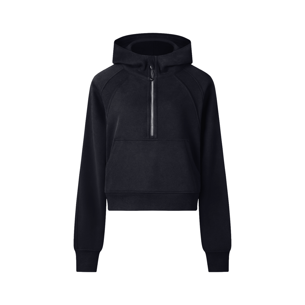 ORVAYNE Sculpt Cropped Half-Zip Hoodie