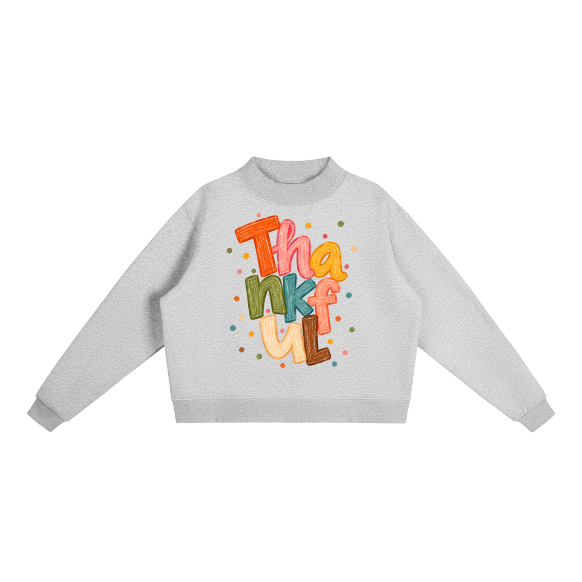 ORVAYNE Thankful Essential Fleece Crew Sweatshirt