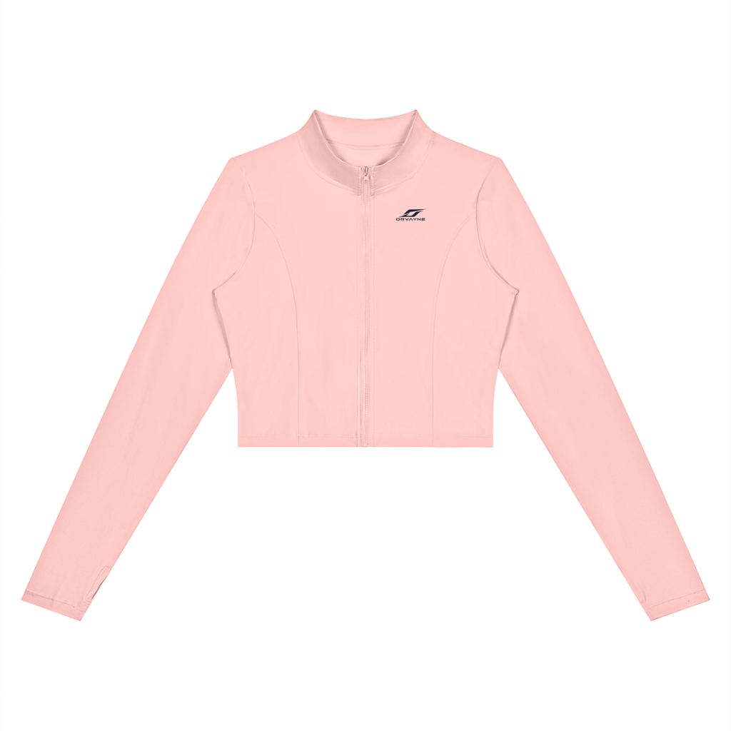 ORVAYNE Sculpt Cropped Zip-Up Jacket
