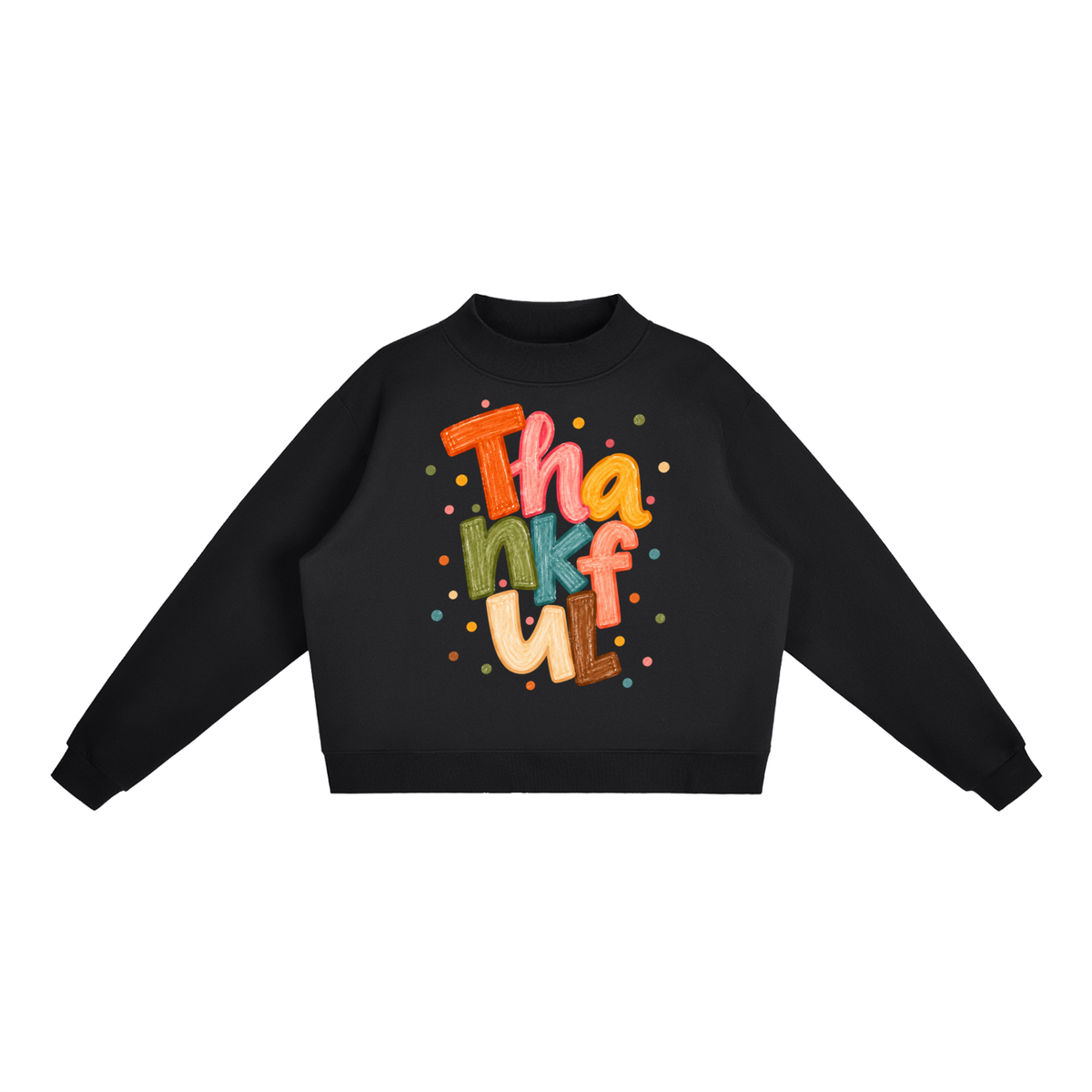 ORVAYNE Thankful Essential Fleece Crew Sweatshirt