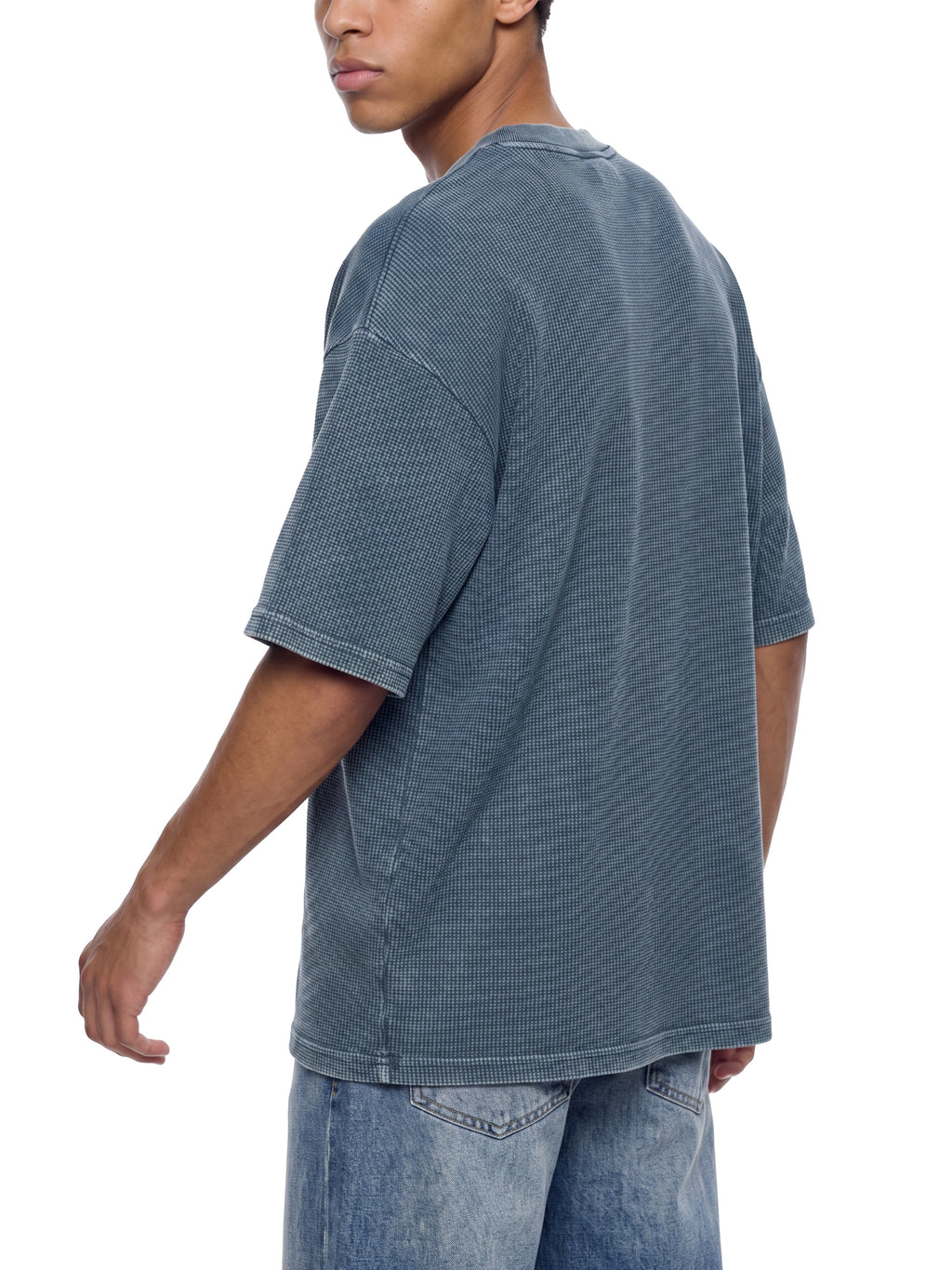 ORVAYNE Textured Waffle Washed Boxy T-Shirt