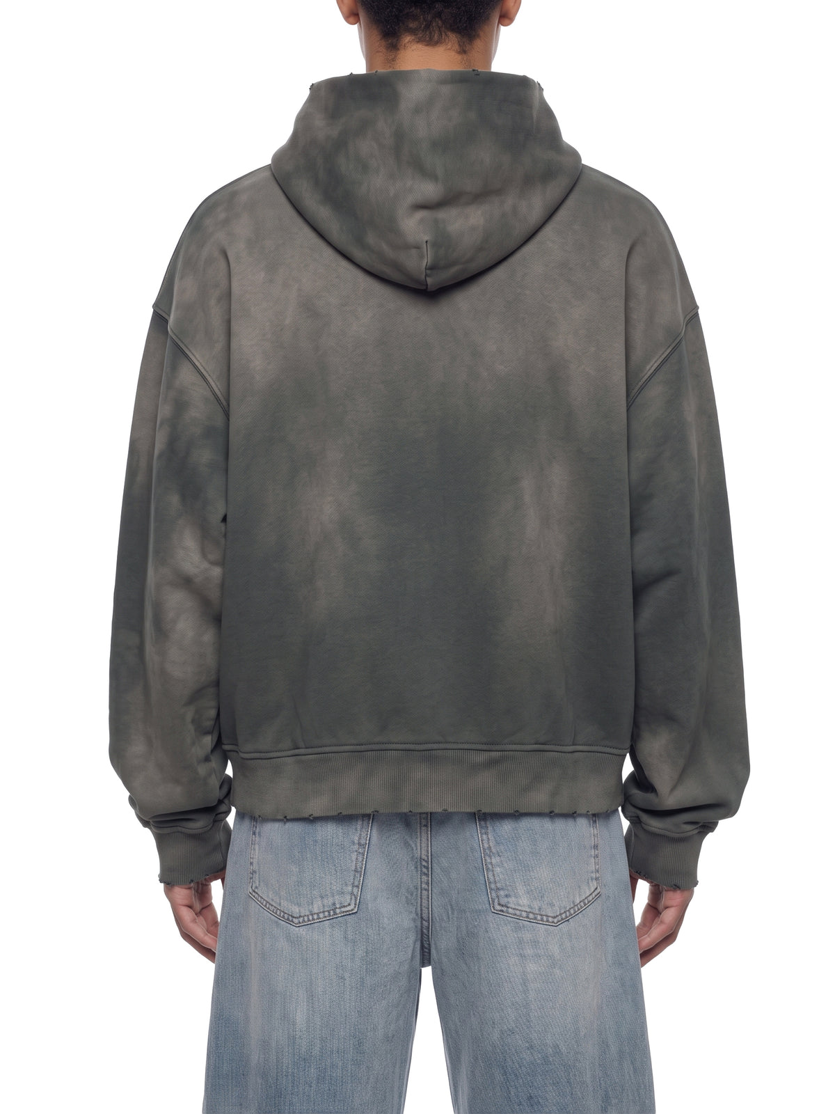 ORVAYNE Sunfade Distressed Boxy Hoodie – Unisex